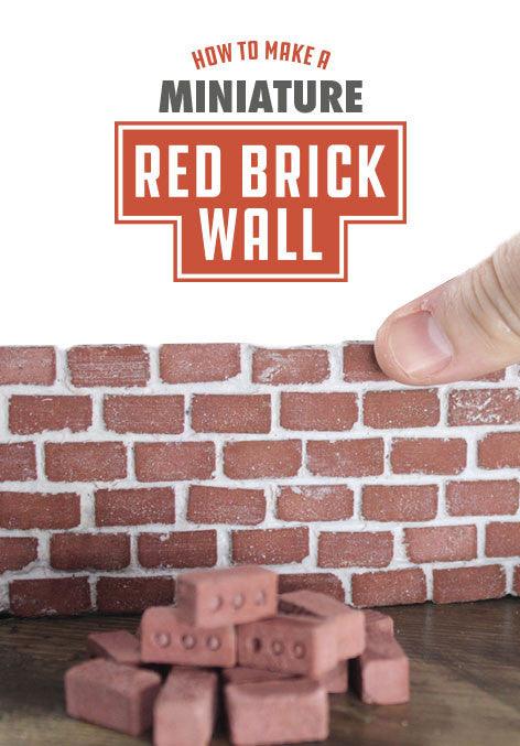 How to make a Miniature Red Brick Wall – Mini Materials