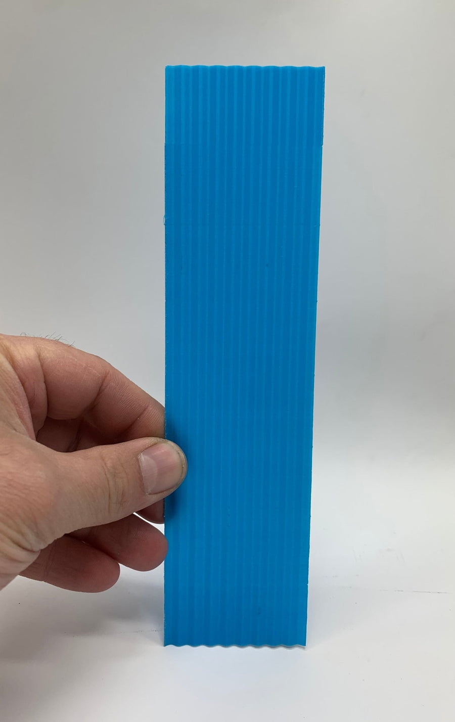 1:12 Scale Corrugated Blue Plastic Roof and Siding Panel - Mini Materials