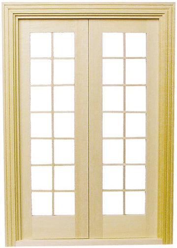 1:12 Scale Double French Door - Mini Materials