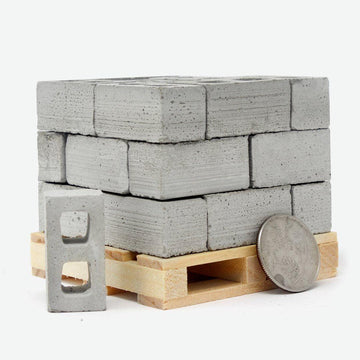 1:12 Scale Mini Cinder Block Pallet (24pk) - Mini Materials