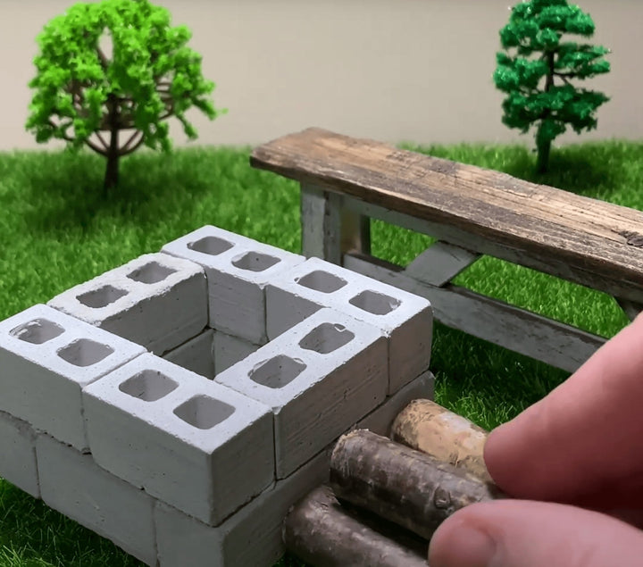 Build Your Own Mini Cinder Block Fire Pit! - Mini Materials