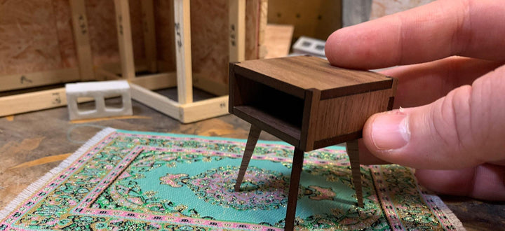How to Build a Mini Mid-Century Modern Side Table - Mini Materials