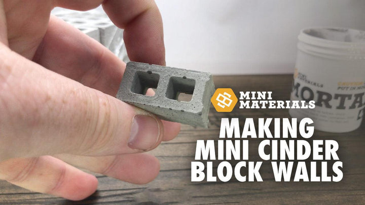 How to Build with Miniature Cinder Blocks - Mini Materials