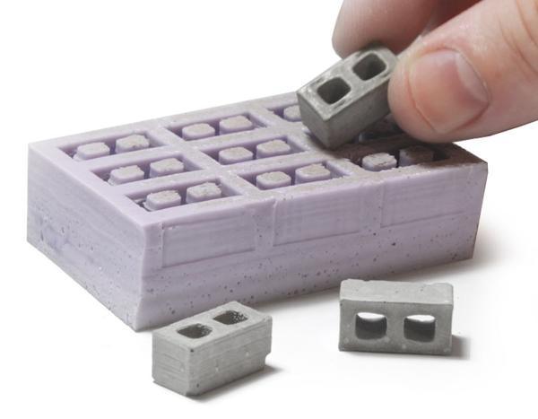 How to pour 1:24 Scale Cinder Block Molds - Mini Materials