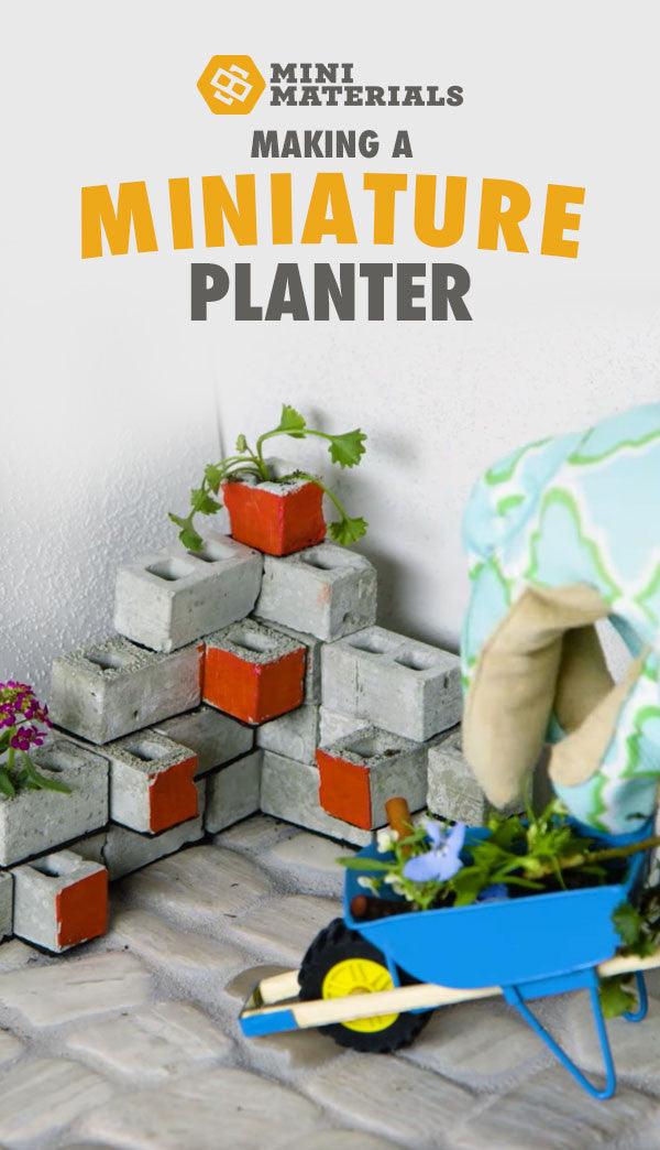 Tiny Tuesdays with eHow #2: Miniature Cinder Block Planter - Mini Materials