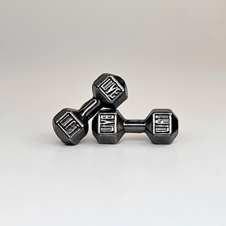 1:12 Scale Dumbbell Weight (2 pack) - Mini Materials