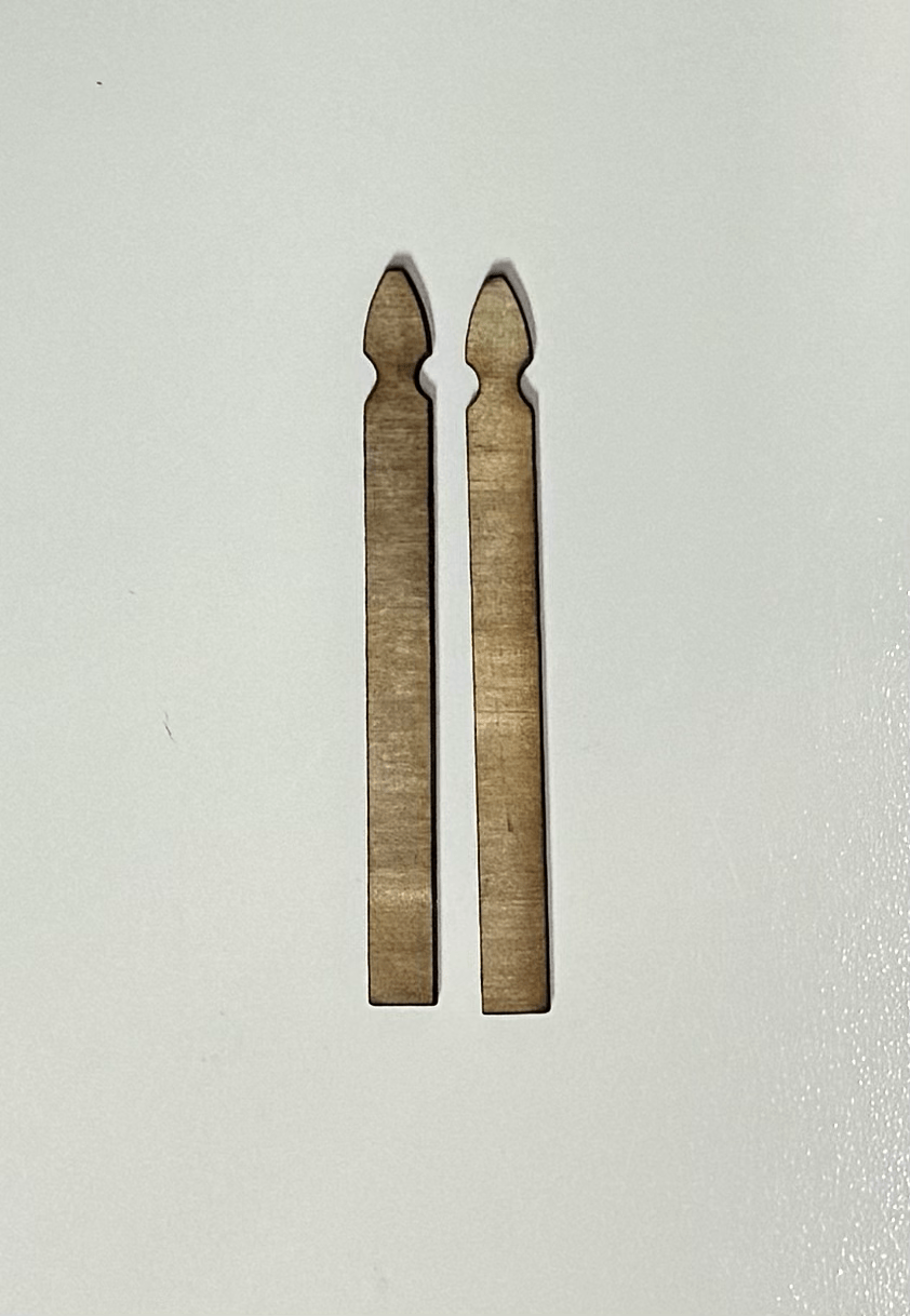 1:12 Scale Gothic Fence Picket (25 pickets) - Mini Materials