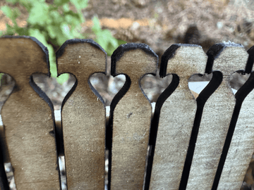 1:12 Scale Heart Fence Picket (25 pickets) - Mini Materials