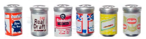 1:12 Scale Mini Beer Cans (Six Pack) – Mini Materials