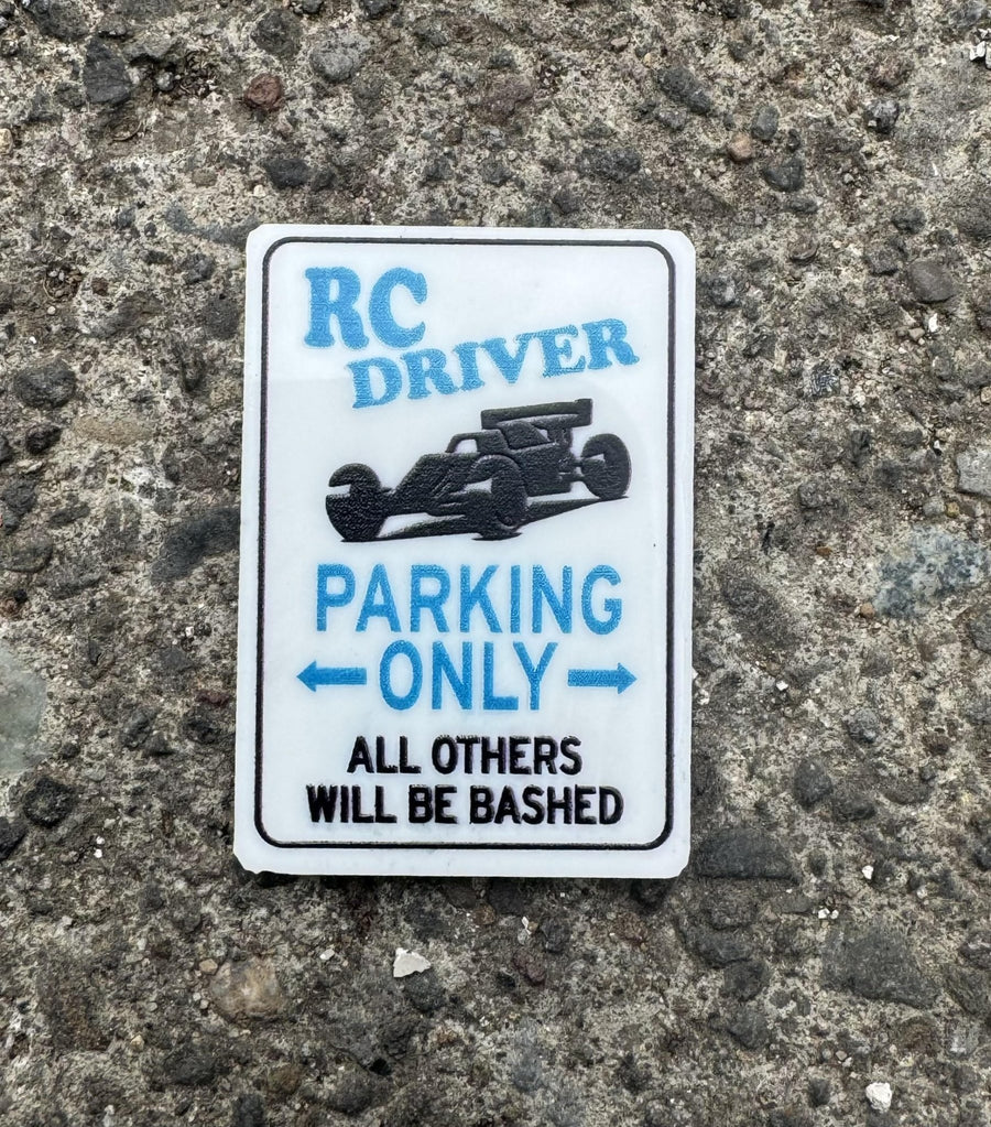 1:12 Scale Mini RC Driver Parking Only Sign – Mini Materials
