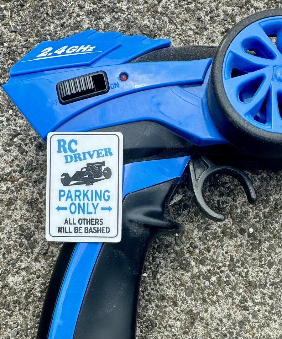 1:12 Scale Mini RC Driver Parking Only Sign - Mini Materials