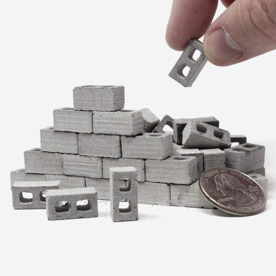 1:24 Scale Mini Cinder Blocks (50pk) - Mini Materials
