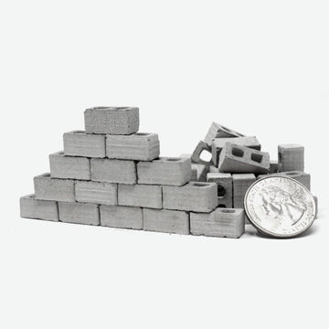 1:24 Scale Mini Cinder Blocks (50pk) - Mini Materials