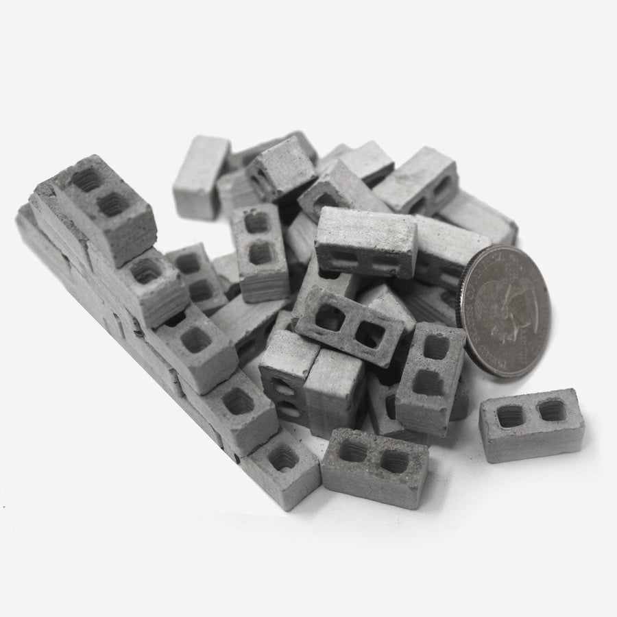 1:24 Scale Mini Cinder Blocks (50pk) - Mini Materials