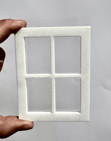 Four Pane Window White (Max Dimensions 3