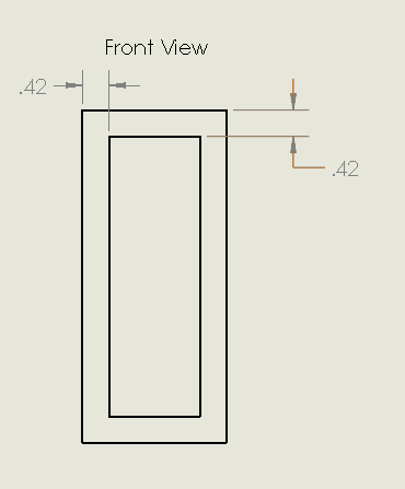 Framed Window Black (Max Dimensions 6