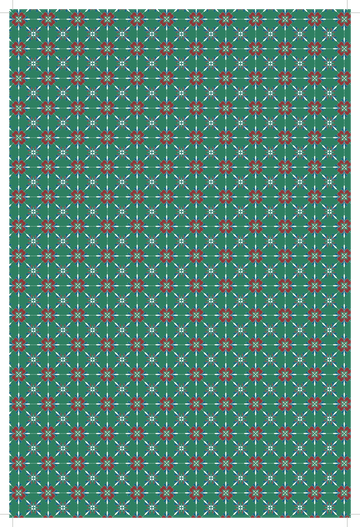 Green Starburst Wallpaper - Mini Materials