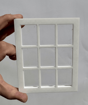 Nine Pane Window White (Max Dimensions 6