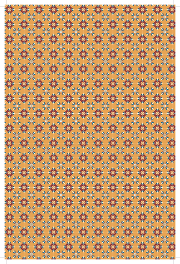 Orange Starburst Wallpaper - Mini Materials