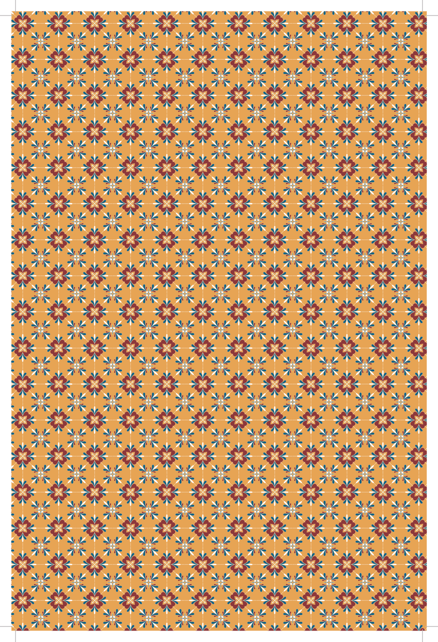 Orange Starburst Wallpaper - Mini Materials