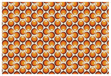 Retro Orange Wallpaper - Mini Materials