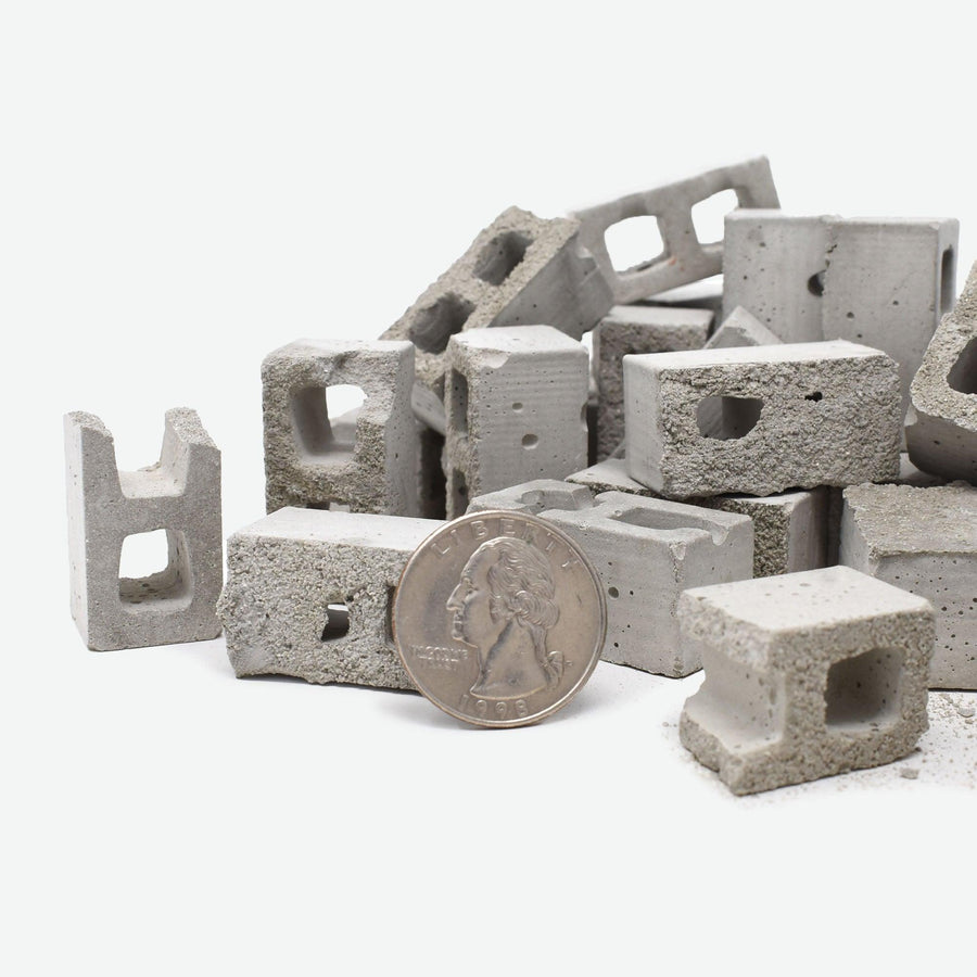 SCRATCH 'N DENT - 1:12 Scale Mini Cinder Blocks (3 lb) - Mini Materials