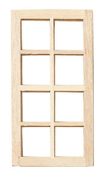 1:12 Scale 8 Pane Window - Mini Materials