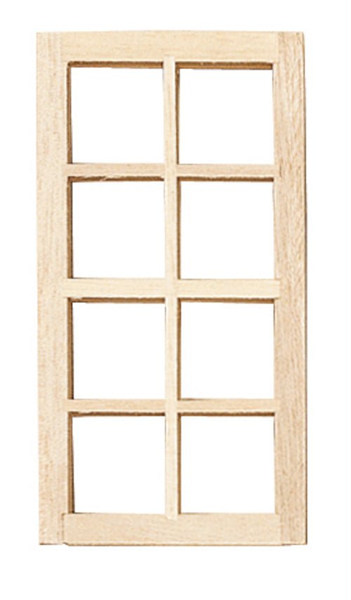 1:12 Scale 8 Pane Window - Mini Materials