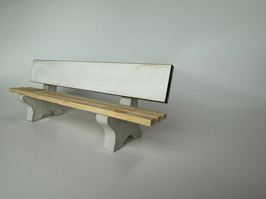 1:12 Scale Billboard Bench - Mini Materials