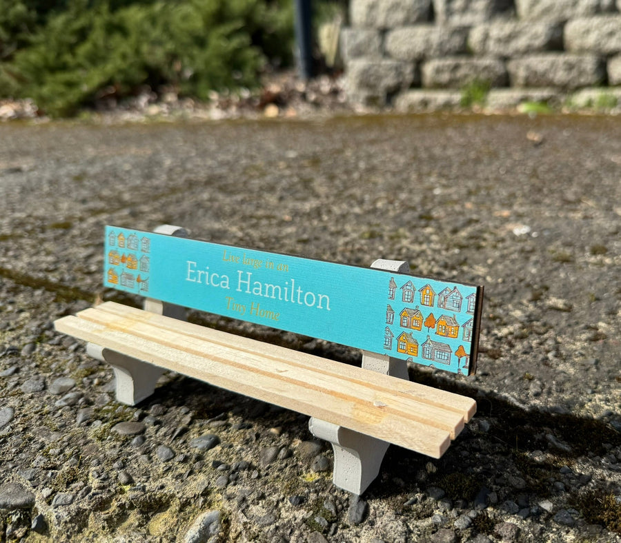 1:12 Scale Billboard Bench - Mini Materials