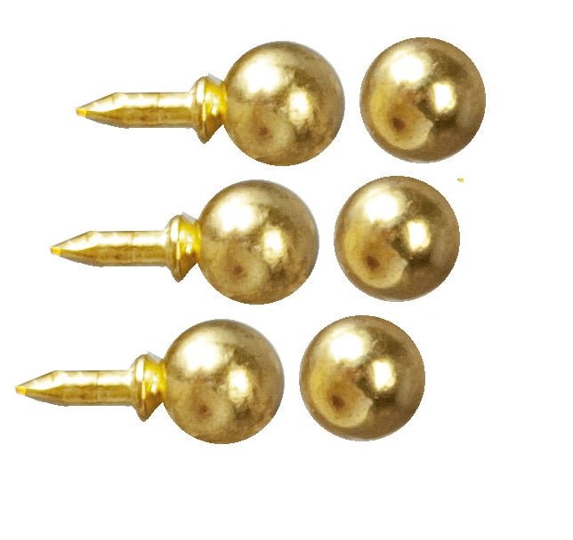 1:12 Scale Brass Cupboard Pulls (6 pack) - Mini Materials