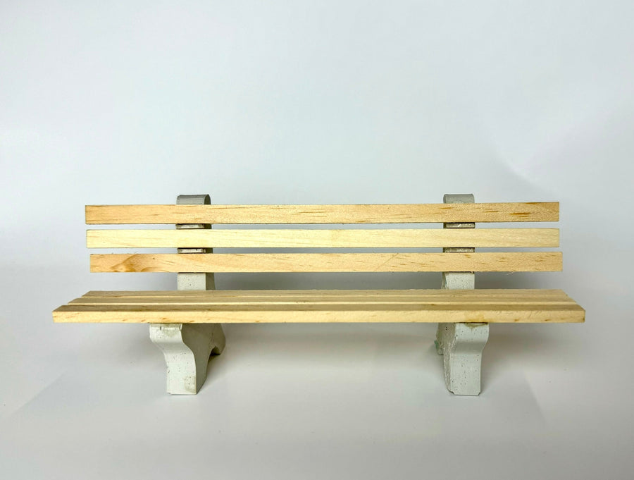 1:12 Scale Classic Park Bench - Mini Materials