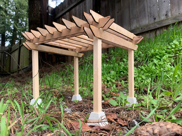 1:12 Scale Classic Pergola Kit - Mini Materials