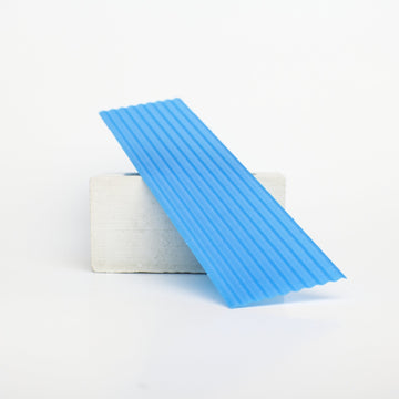 1:12 Scale Corrugated Blue Plastic Roof and Siding Panel - Mini Materials