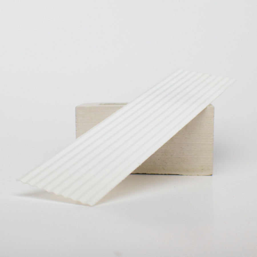 1:12 Scale Corrugated White Plastic Roof and Siding Panel – Mini