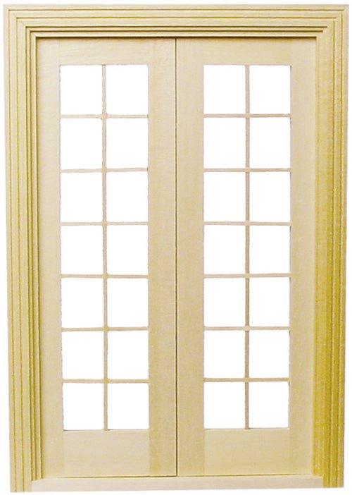 1:12 Scale Double French Door - Mini Materials