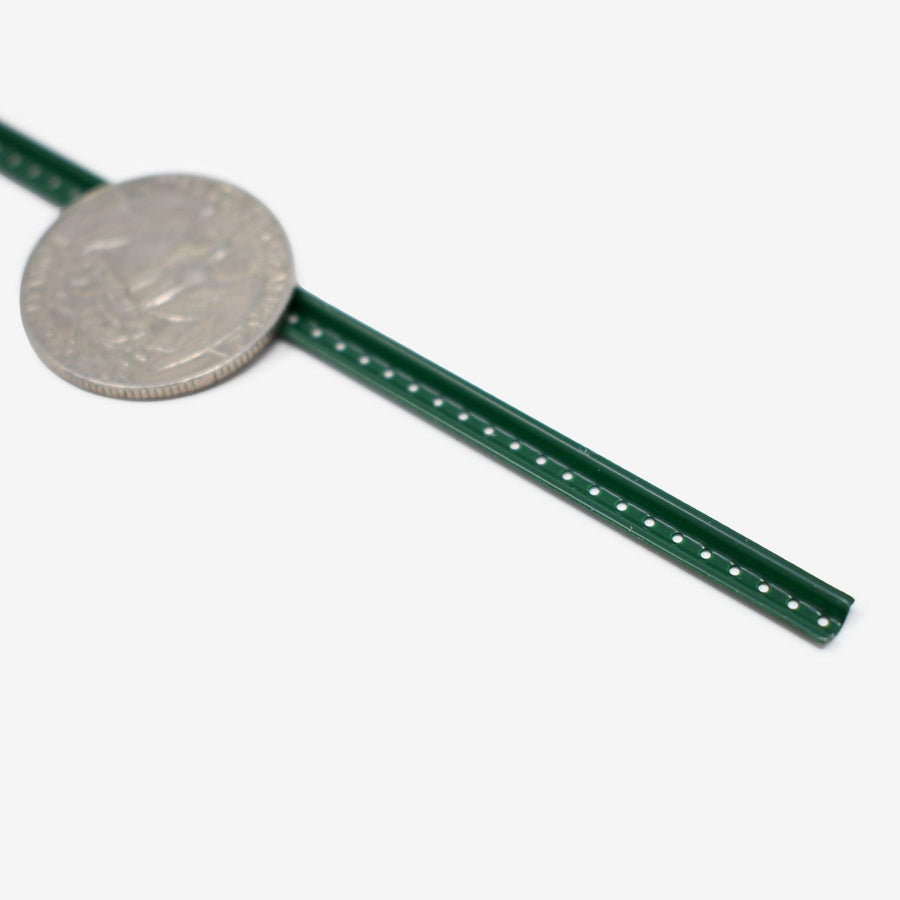 1:12 Scale Green Metal U-Channel Sign Post - Mini Materials