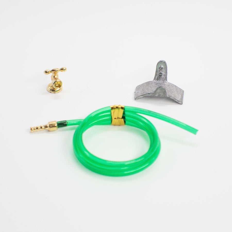 1:12 Scale Hose, Faucet and Wall Holder - Mini Materials