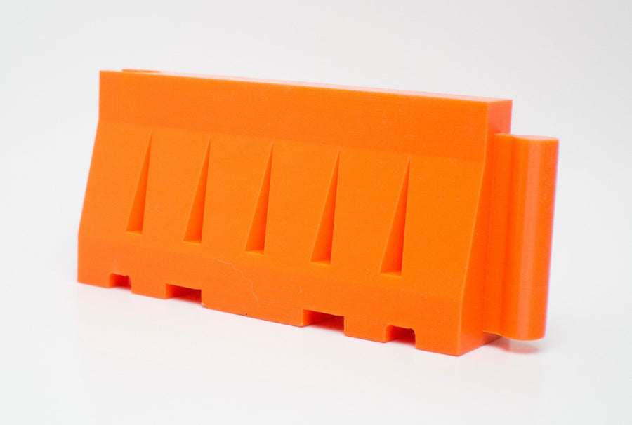 1:12 Scale Interlocking Orange Barricade (1pk) - Mini Materials