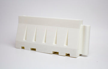 1:12 Scale Interlocking White Barricade (1pk) - Mini Materials