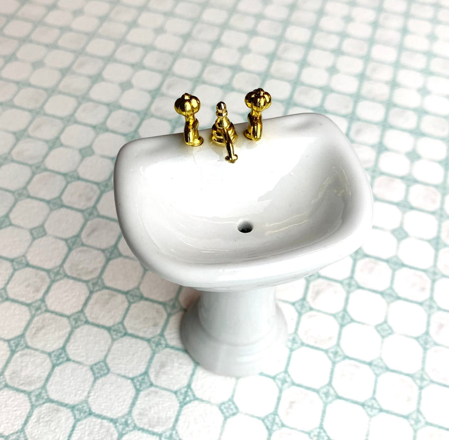 1:12 Scale Mini Bathroom Sink - Mini Materials