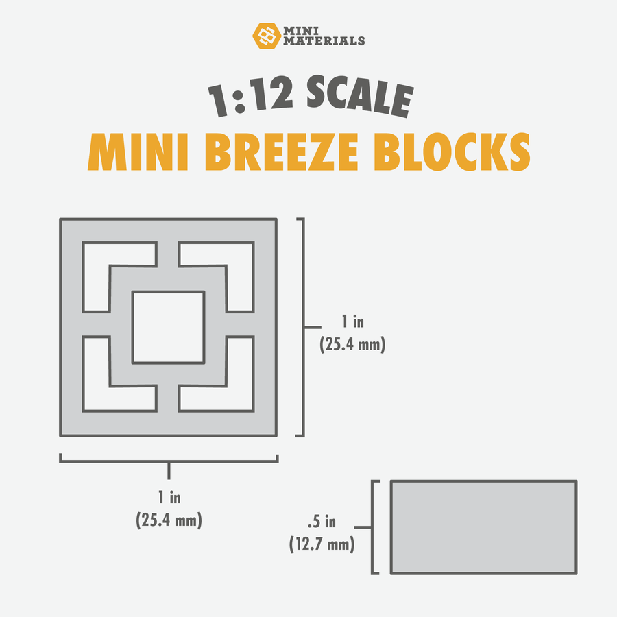 1:12 Scale Mini Breeze Block Pallet (24pk) - Empress - Mini Materials