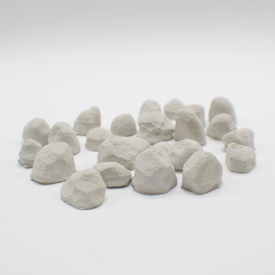 1:12 Scale Mini Cobblestones w/ Flat Side (24) - Mini Materials