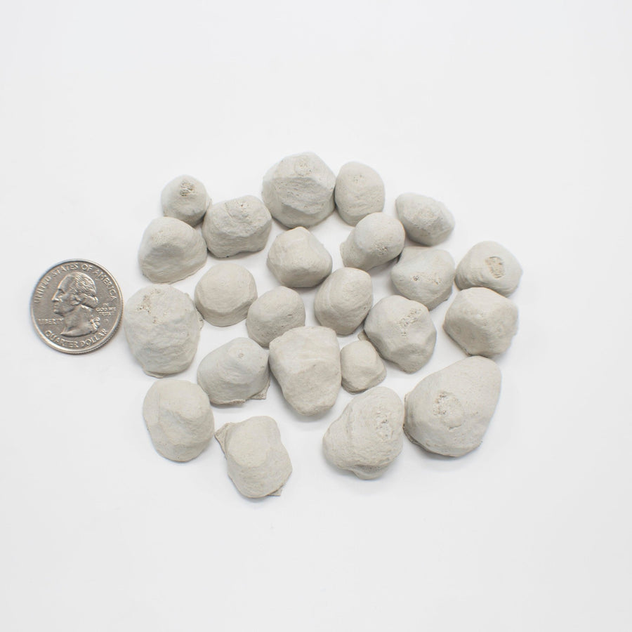 1:12 Scale Mini Cobblestones w/ Flat Side (24) - Mini Materials