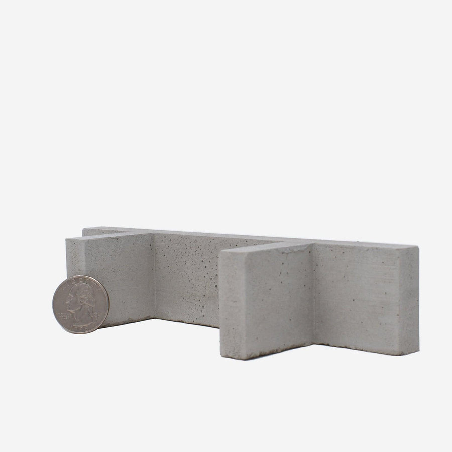 1:12 Scale Mini Concrete Bench - Mini Materials