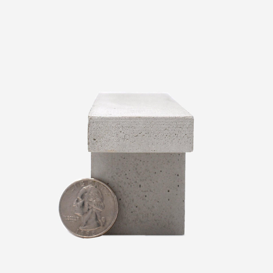 1:12 Scale Mini Concrete Bench - Mini Materials