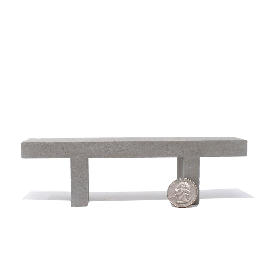 1:12 Scale Mini Concrete Bench - Mini Materials