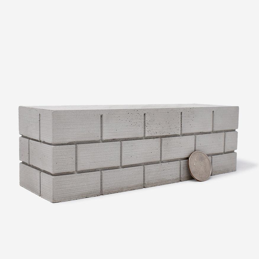 1:12 Scale Mini Concrete Block Wall - Mini Materials