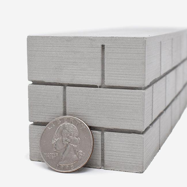 1:12 Scale Mini Concrete Block Wall - Mini Materials