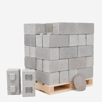 1:12 Scale Mini Construct-A-Block Concrete Blocks on Pallet (50pk) - Mini Materials